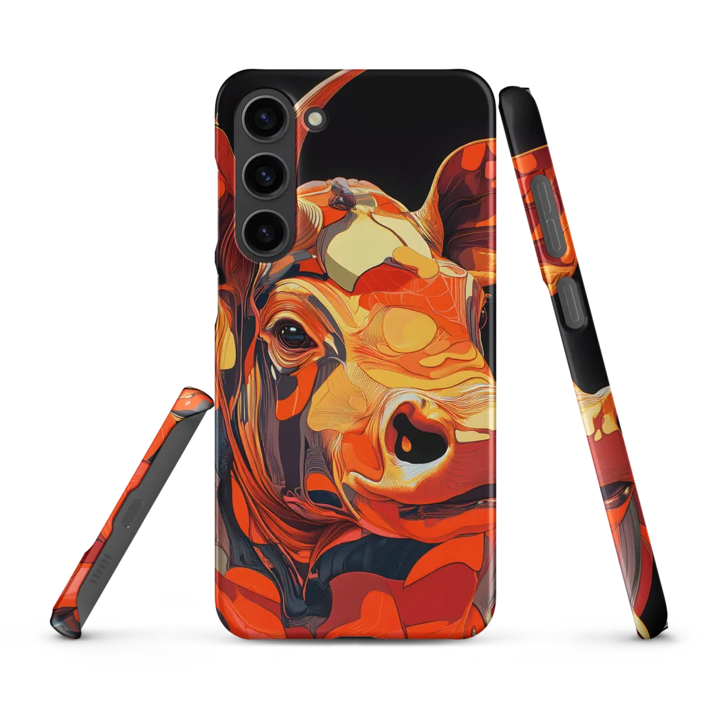 Modern Serenade: The Vibrant Cow