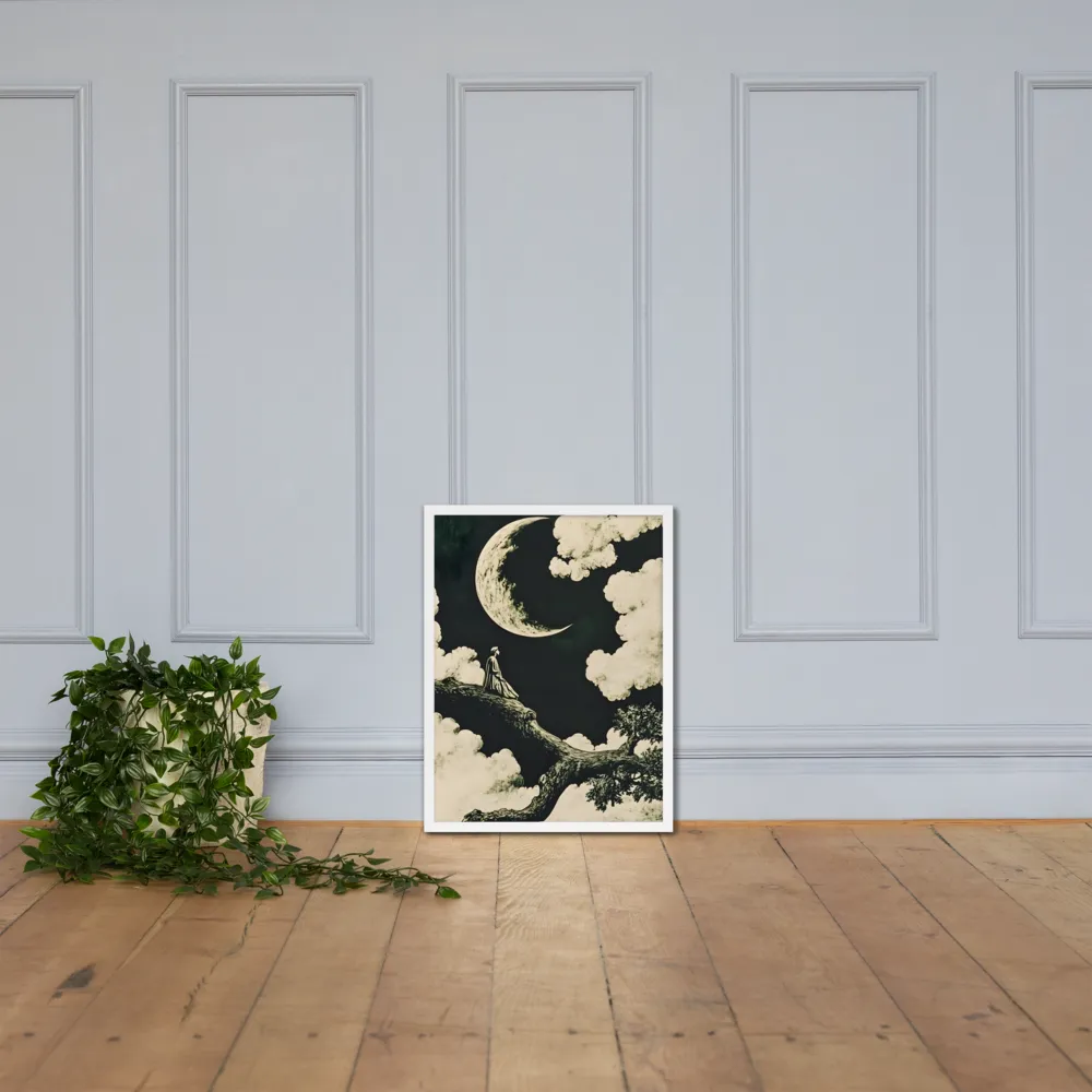 Whispers of the Moon | Poster with White Frame | 18″×24″