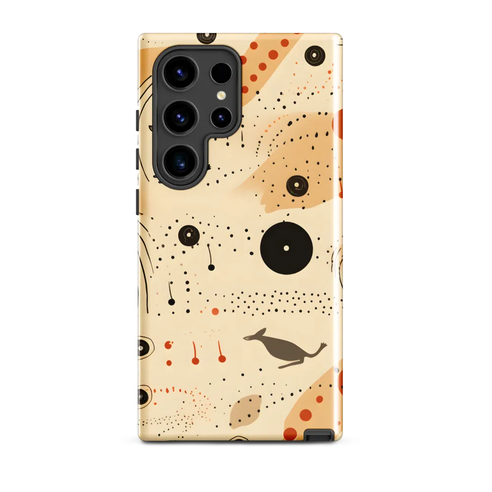 Playful Patterns in Earth Tones | Phone Case |  S24 Ultra | Tough Case | Glossy