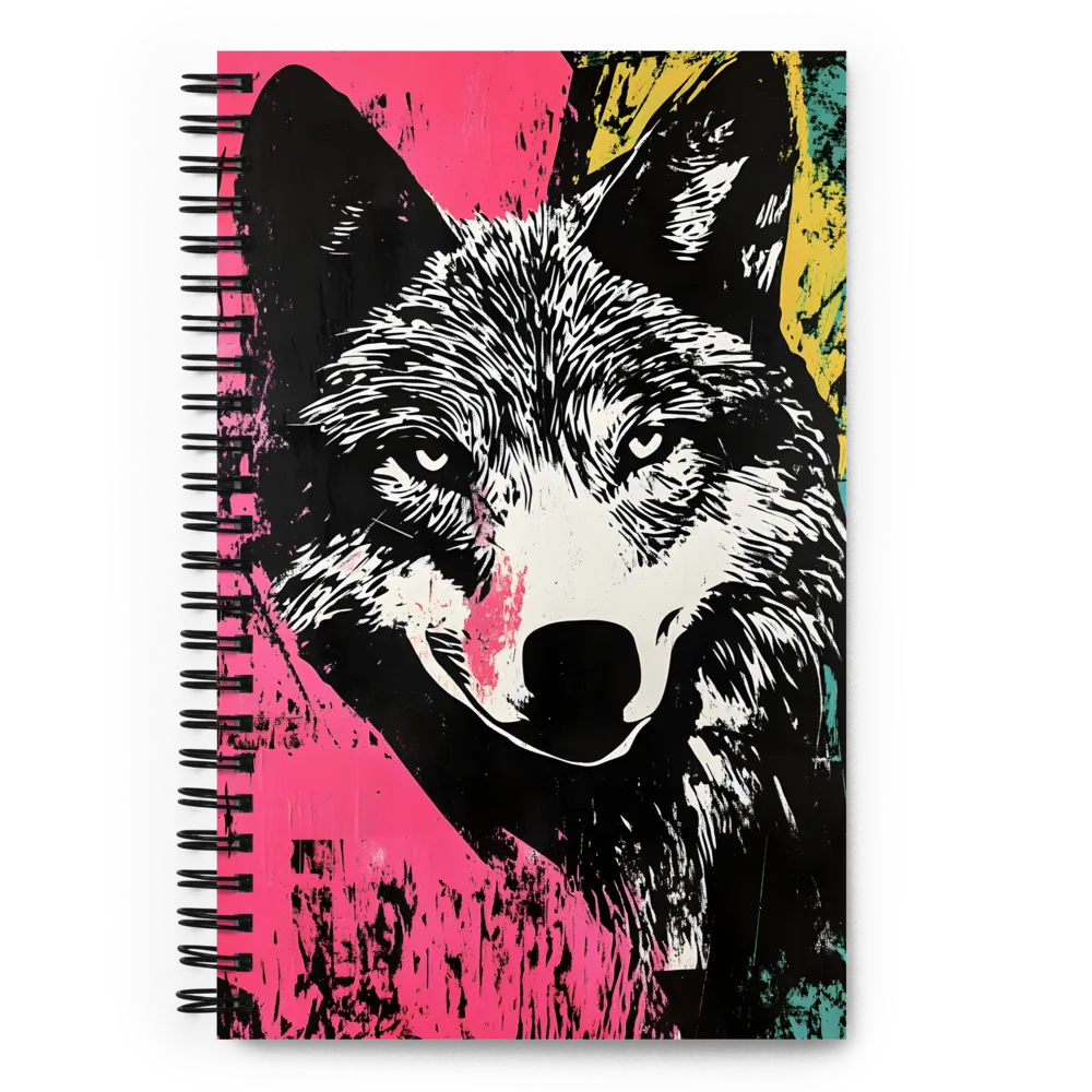 Intense Gaze of the Wolf | Spiral Notebook