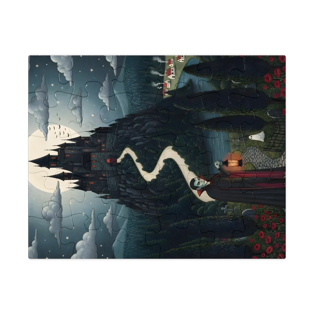 Vampire's Lantern 
 Jigsaw Puzzle in Tin Box