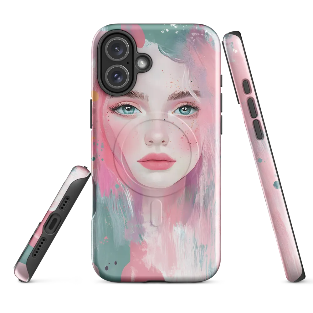 Dreamy Serenity: A Contemporary Portrait | Phone Case |  16 Plus | MagSafe® Tough Case | Glossy