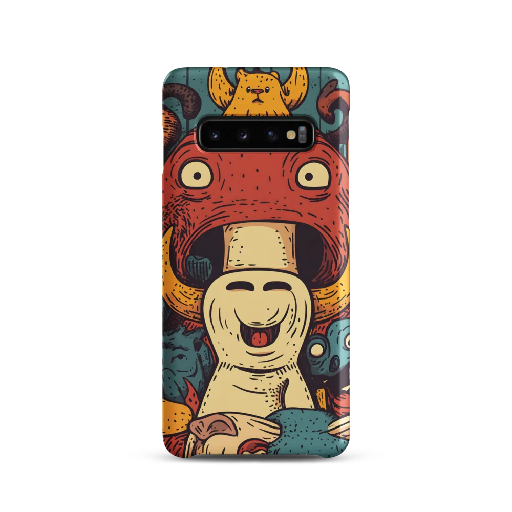 Whimsical Gathering of Creatures | Phone Case |  S10 | Snap Case | Matte