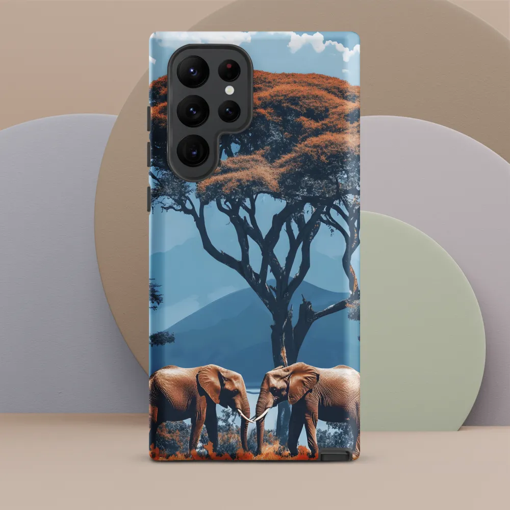 Elephants Amidst Serenity