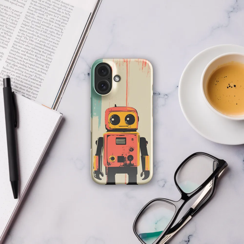 Retro Robot Charm | Phone Case |  16 | Snap Case | Glossy