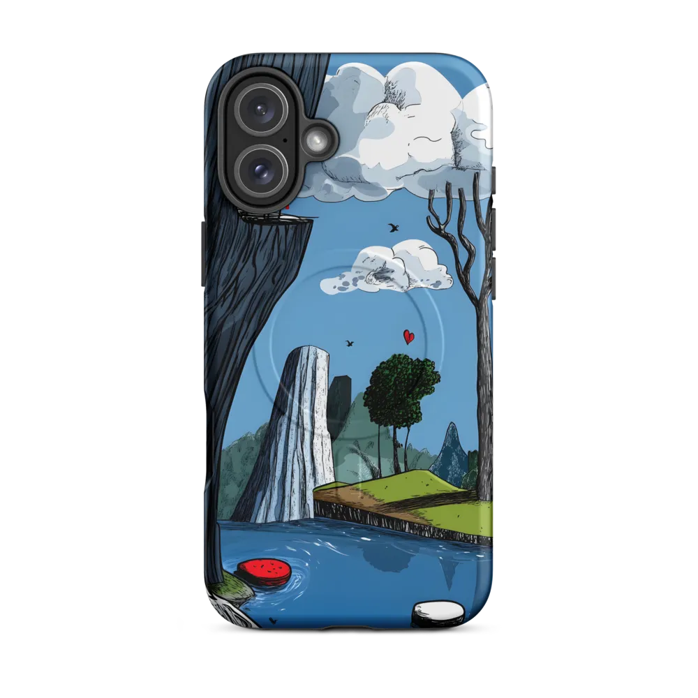 Whimsical Cliffside Reflections