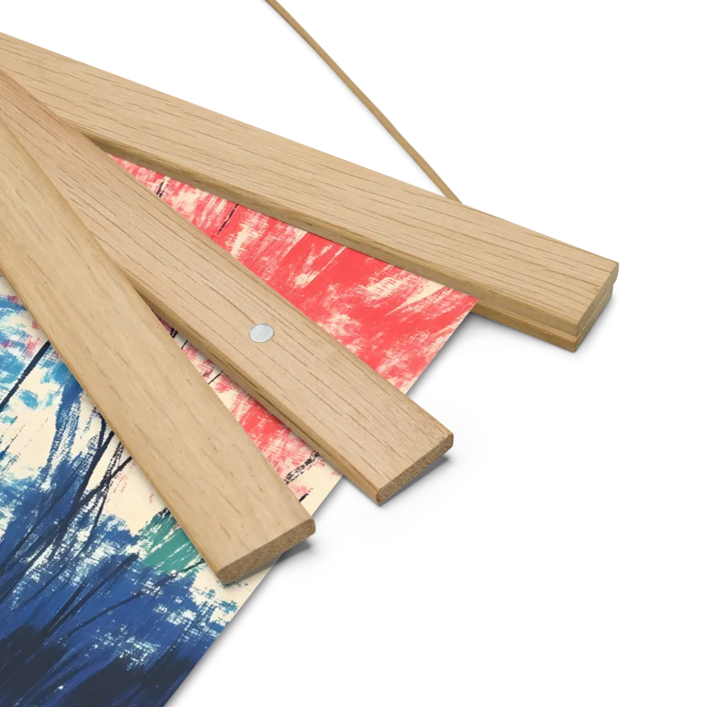 Whispers of Tranquility | Poster With Oak Wood Hanger | 10″×10″
