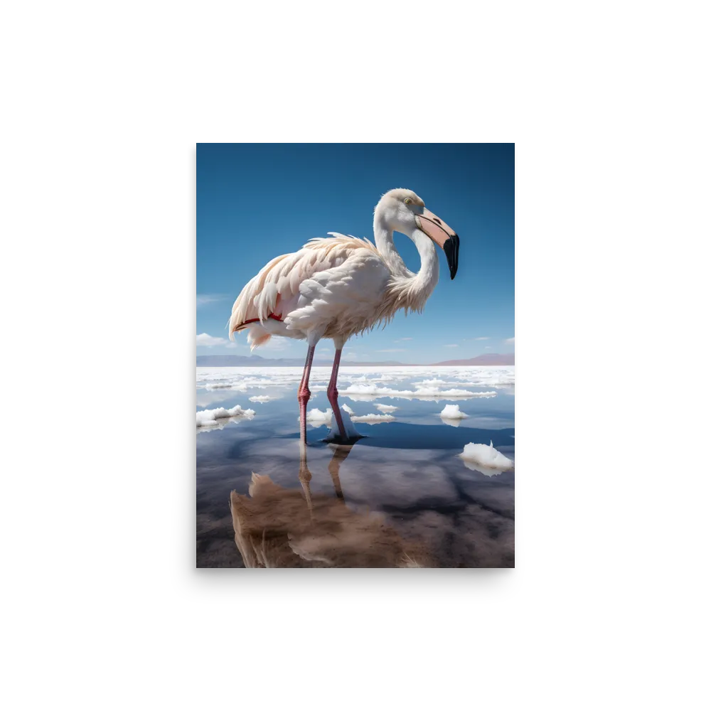 Graceful Solitude of a Flamingo
