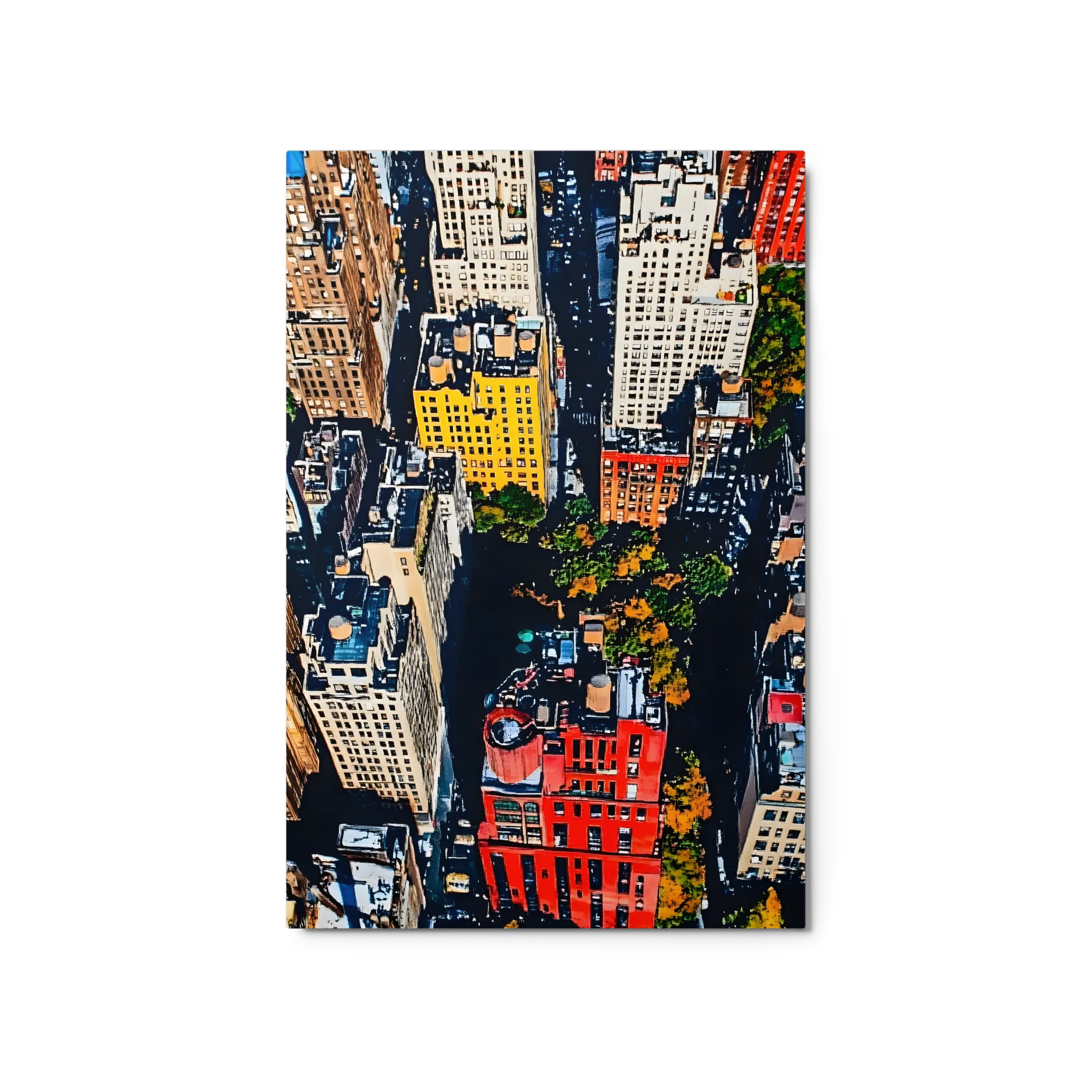 Cityscape Rooftops 
 Metal Print | 20″x 30″