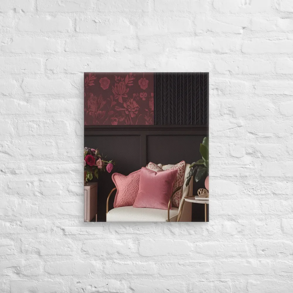 Elegance in Contrast: A Modern Interior Design | Canvas | 20″×24″