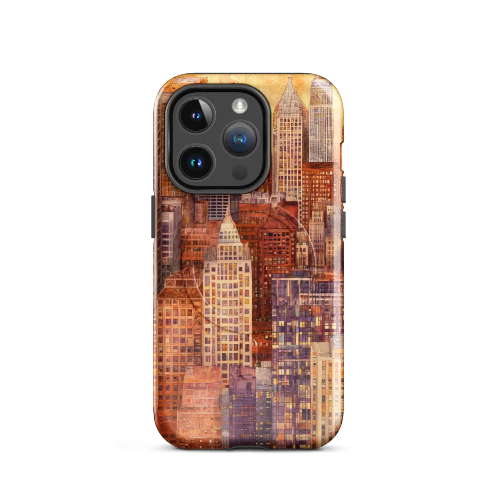 Golden Hour Over the City | Phone Case |  14 Pro | MagSafe® Tough Case | Glossy