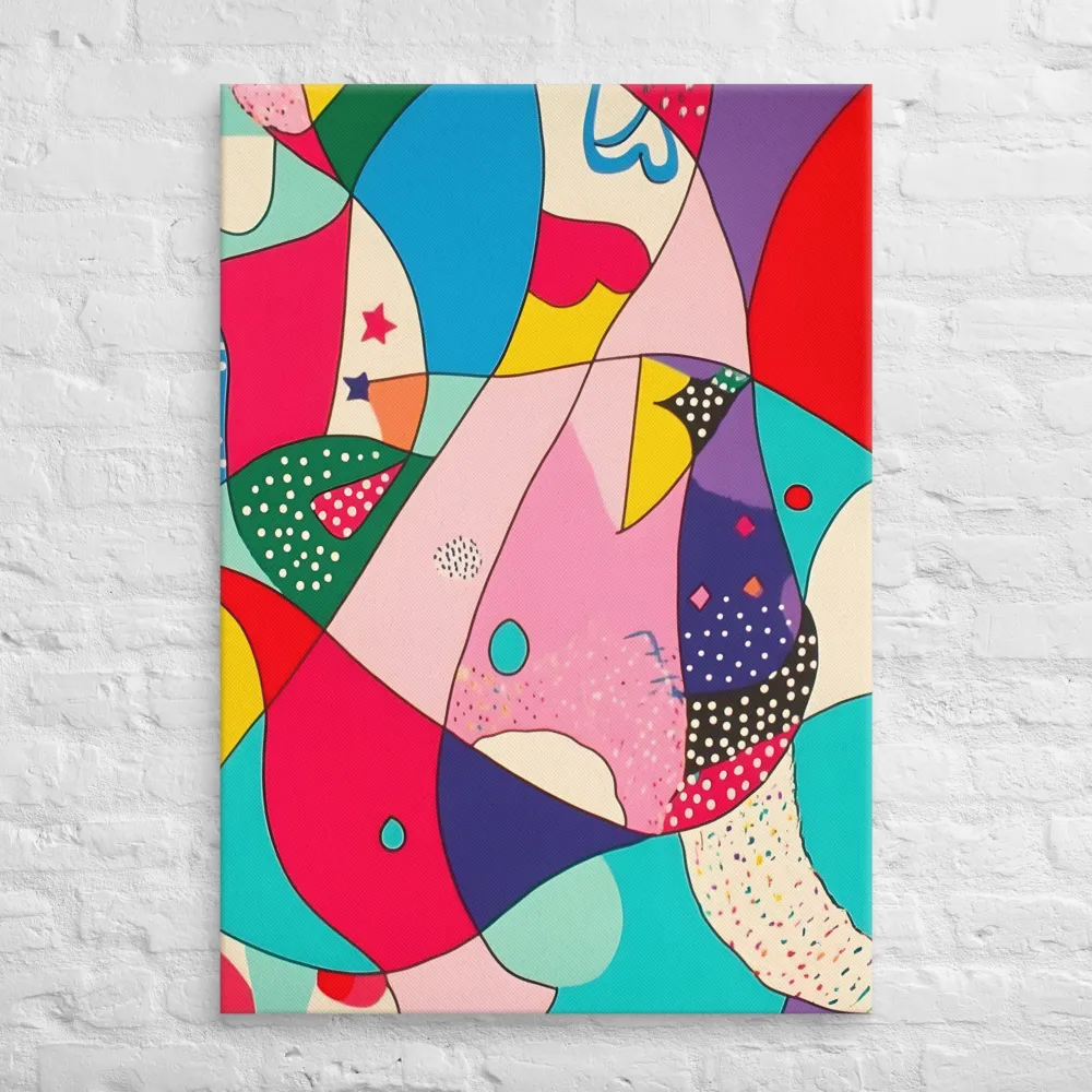 Playful Geometry in Color | Canvas | 28″×40″