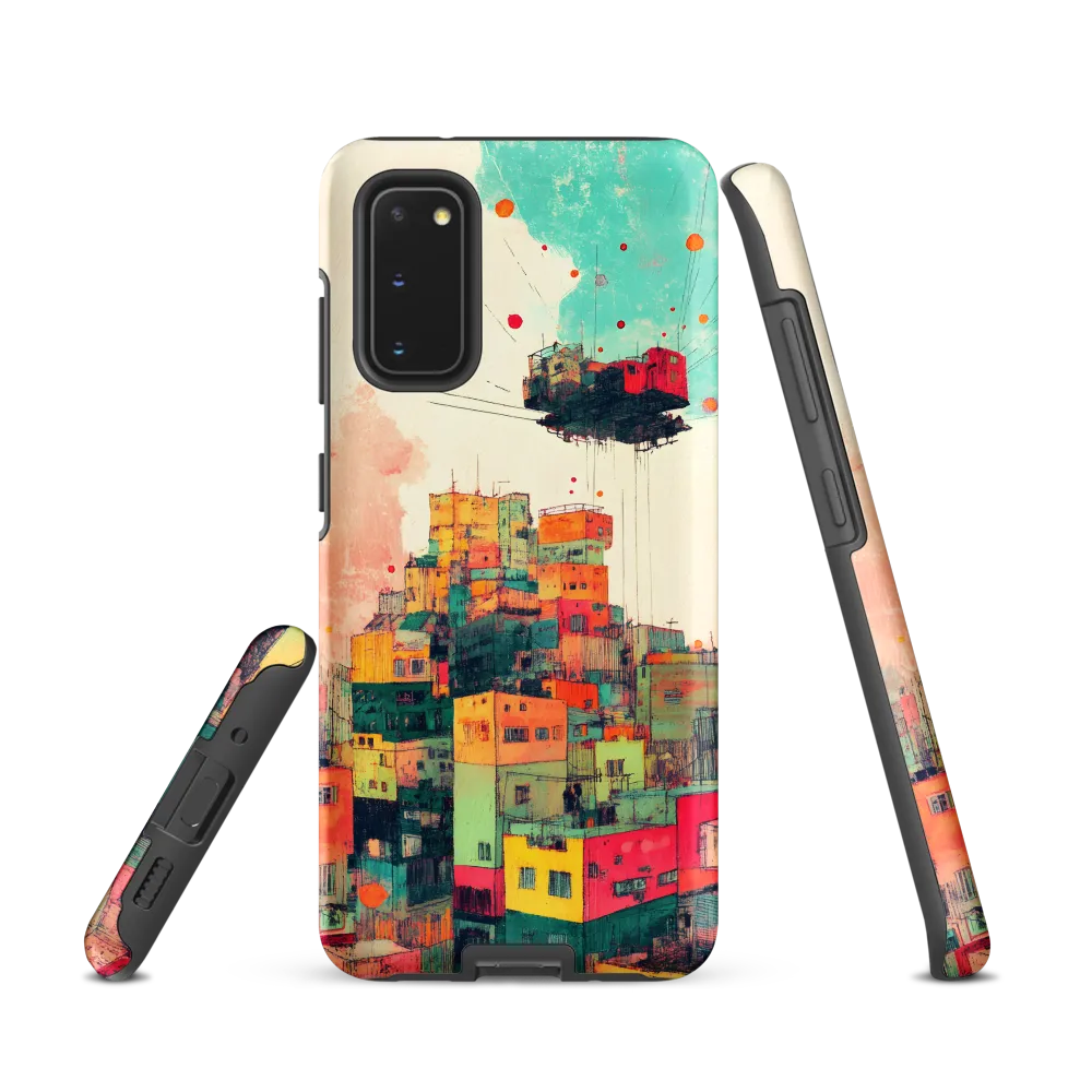 Whimsical Cityscape: A Surreal Journey | Phone Case |  S20 | Tough Case | Matte