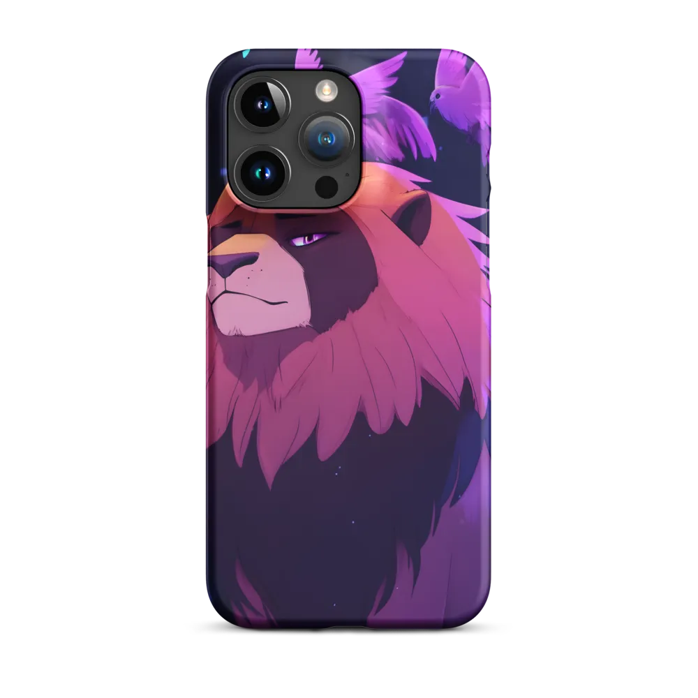 Regal Serenity: The Majestic Lion | Phone Case |  15 Pro Max | Snap Case | Matte