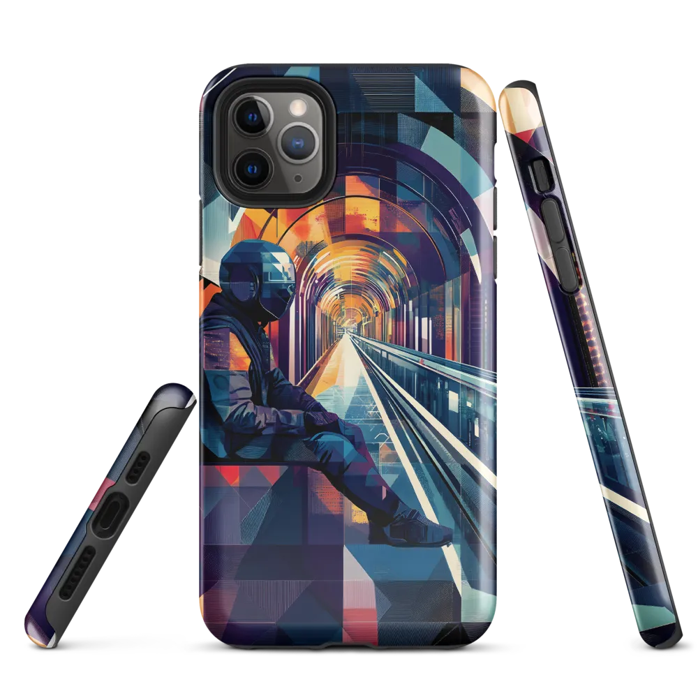 Reflections in a Futuristic Tunnel | Phone Case |  11 Pro Max | Tough Case | Glossy