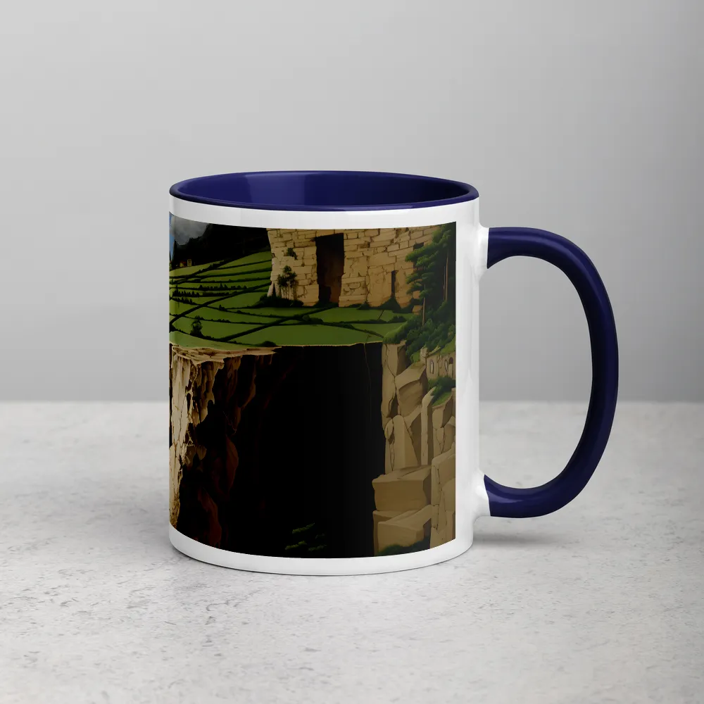 Surreal Landscape with Split Earth | Mug
