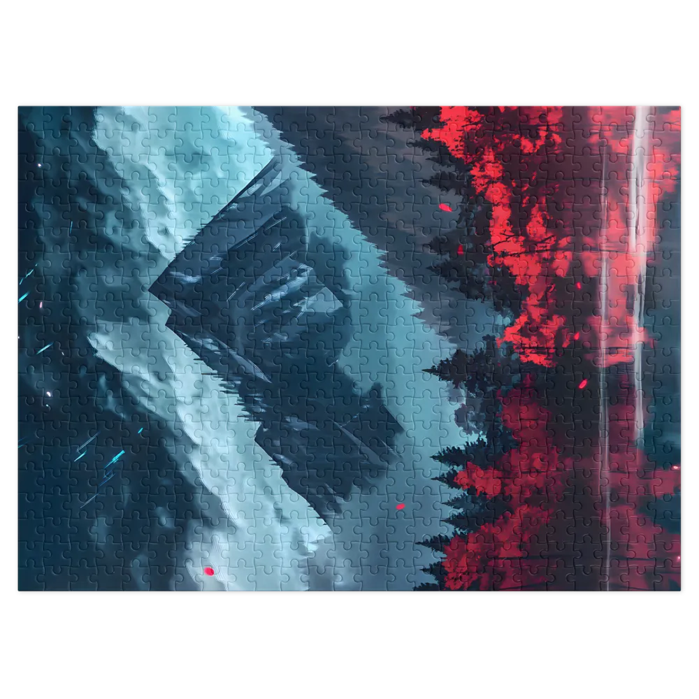 Midnight Mountain 
 Jigsaw Puzzle in Tin Box