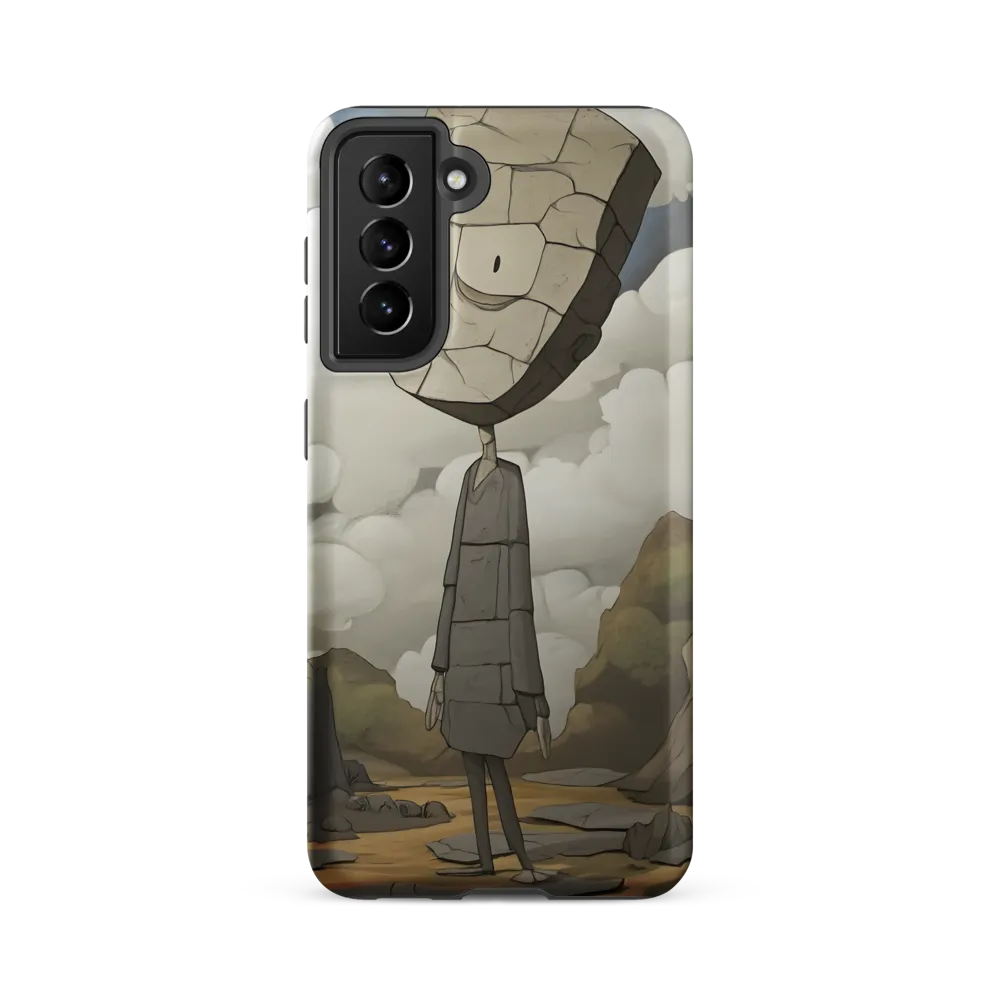Whimsical Stone Figure in a Rocky Landscape | Phone Case |  S21 FE | Tough Case | Matte