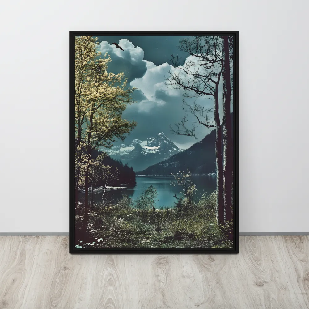 Whispers of Tranquility | Canvas with Black Frame | 24″×32″