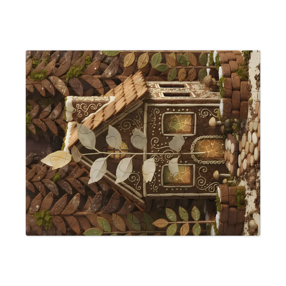 Gingerbread Cottage 
 Jigsaw Puzzle in Tin Box