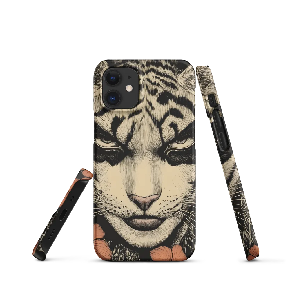 Feline Majesty: The Human-Leopard Connection | Phone Case |  12 Mini | Snap Case | Matte