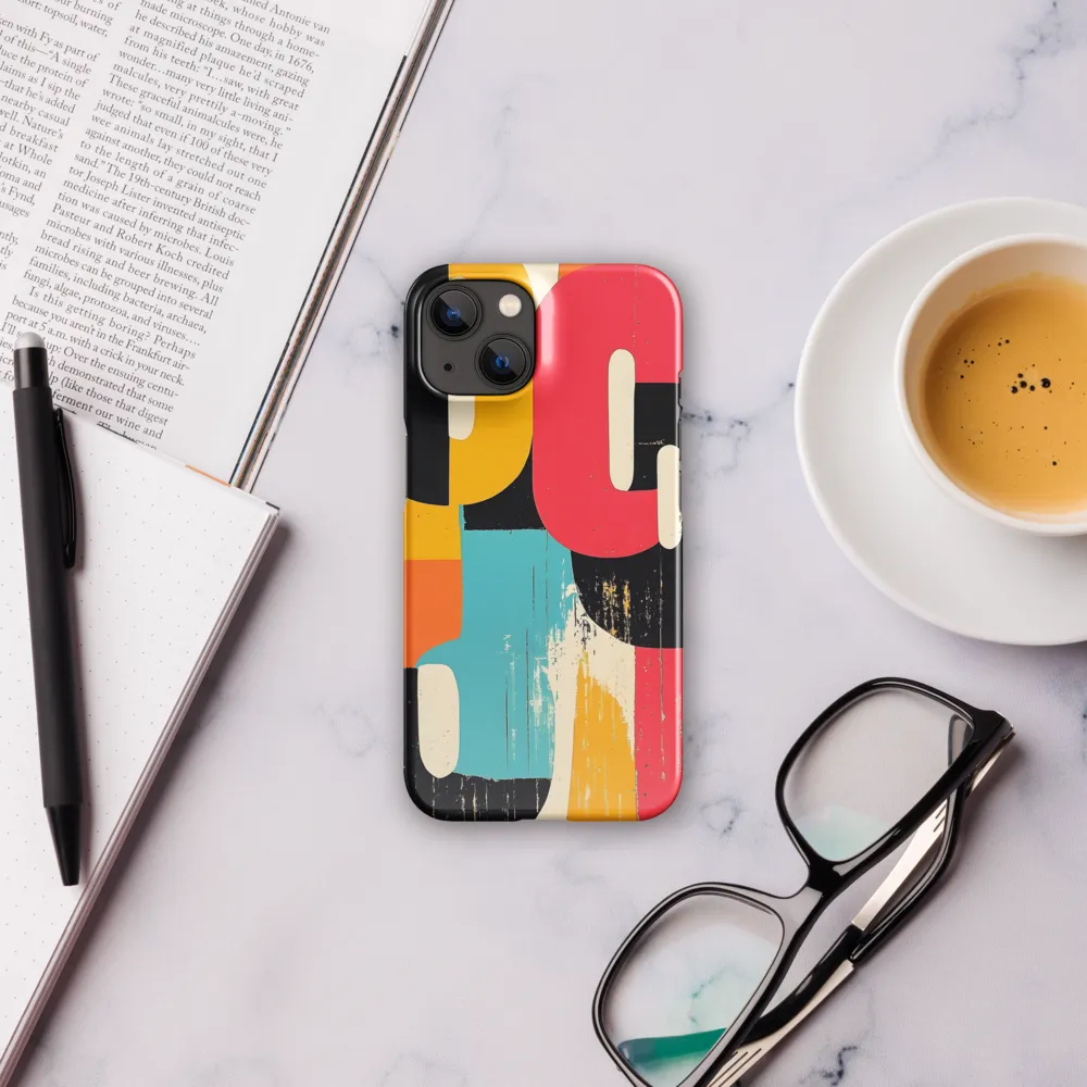 Colorful Curves: Numbers in Harmony | Phone Case |  14 | Snap Case | Glossy