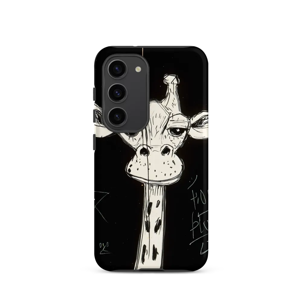 Whimsical Giraffe in Ink