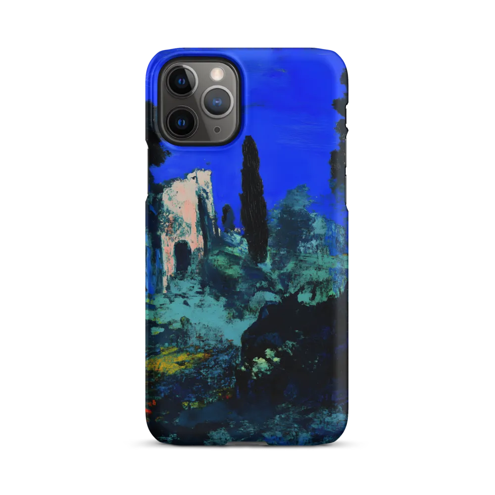 Moonlit Ruins with Cypress