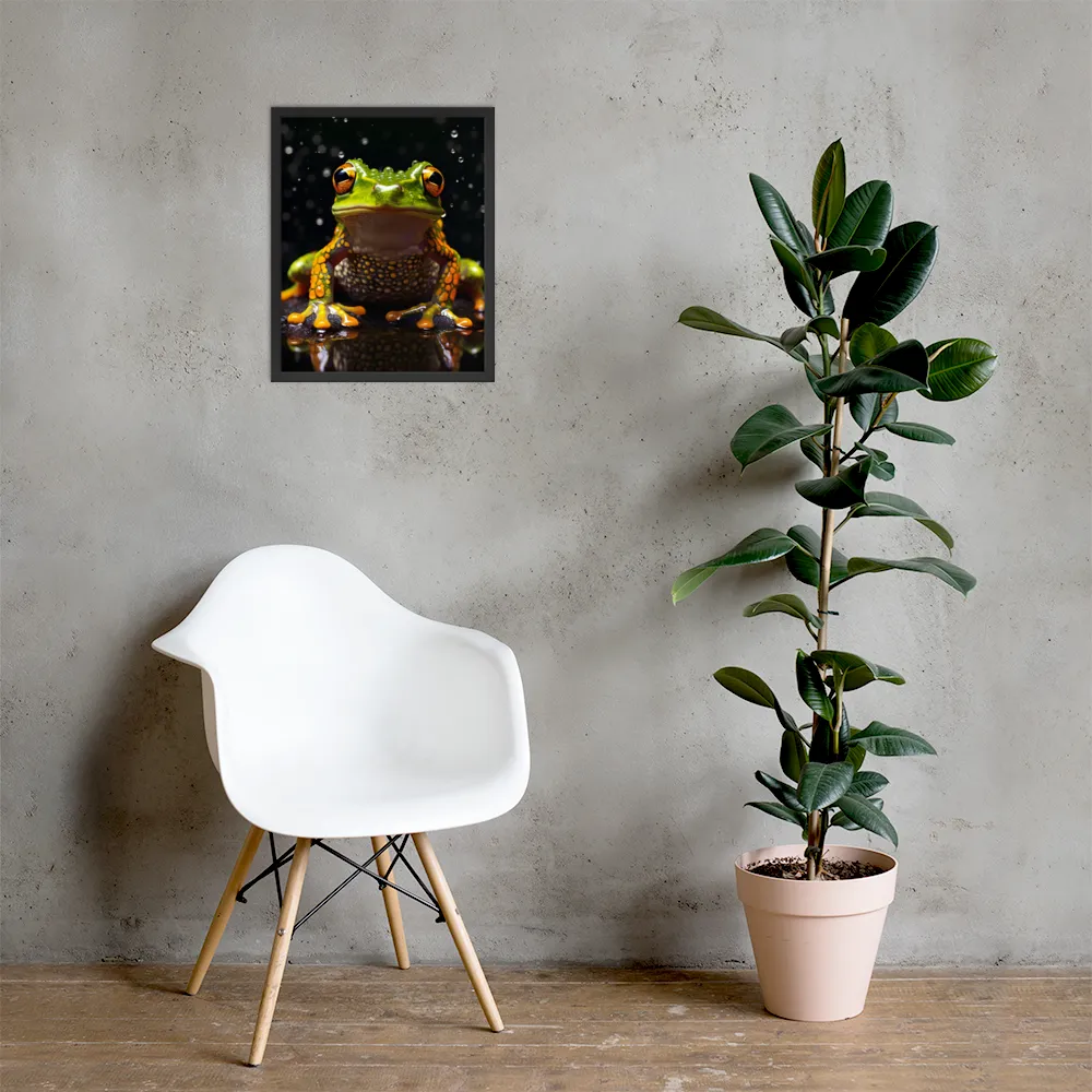 Emerald Elegance: The Frog in Focus