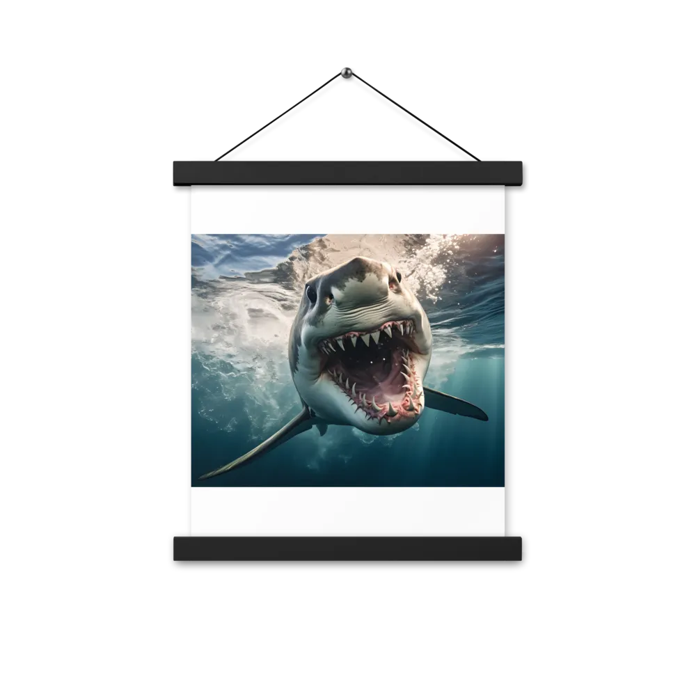 Fierce Majesty of the Ocean | Poster With Black Wood Hanger | 11″×14″