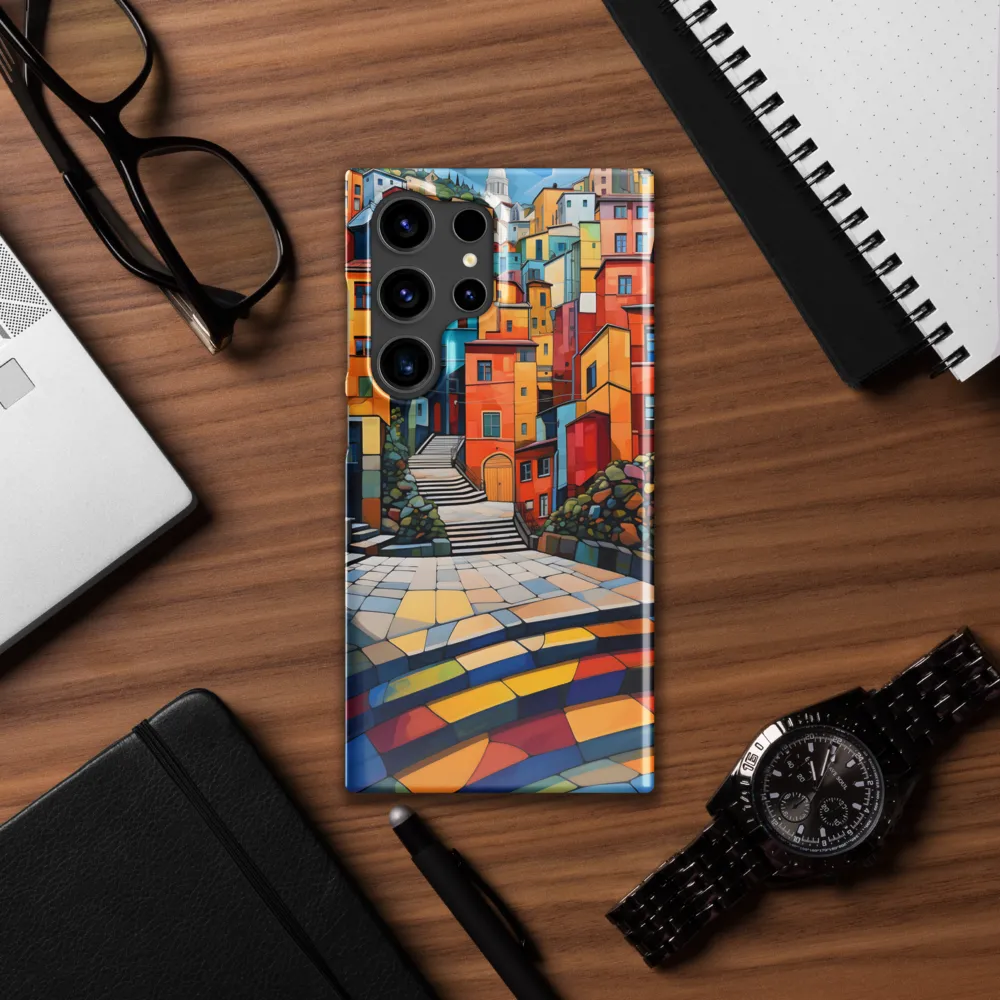 Vibrant Village: A Cubist Journey