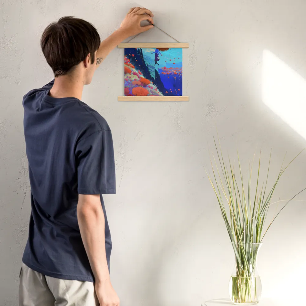 Whispers of Freedom | Poster With Oak Wood Hanger | 10″×10″