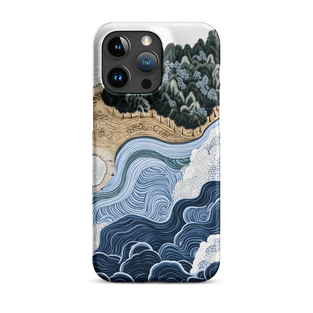 Oceanic Harmony: A Tranquil Landscape | Phone Case |  15 Pro Max | Snap Case | Matte