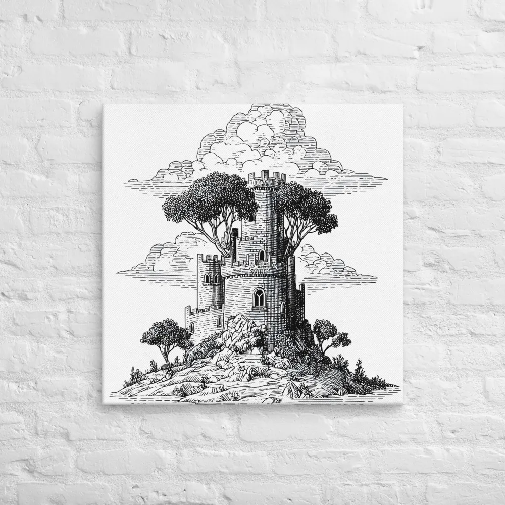 Hilltop Keep 
 Canvas | 28″x 28″