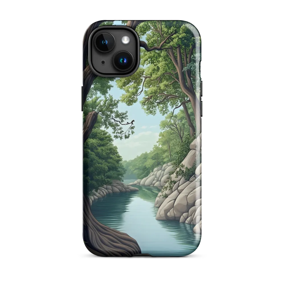 Tranquil Reflections: A Serene River Landscape