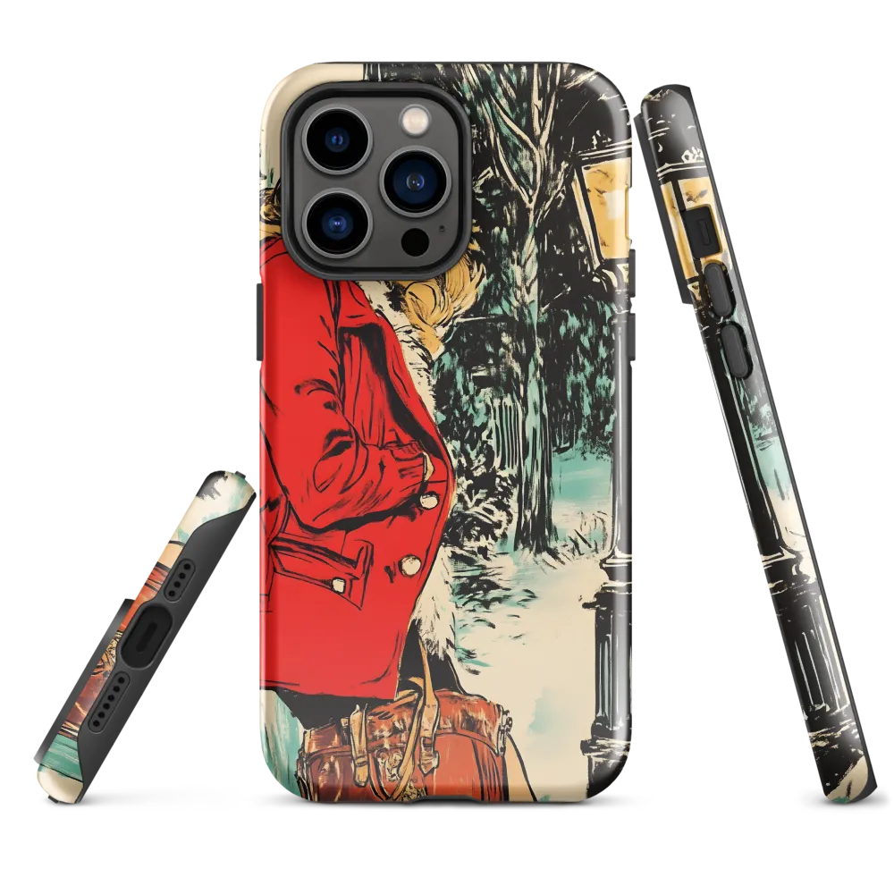 Winter Glamour in Red | Phone Case |  14 Pro Max | Tough Case | Glossy