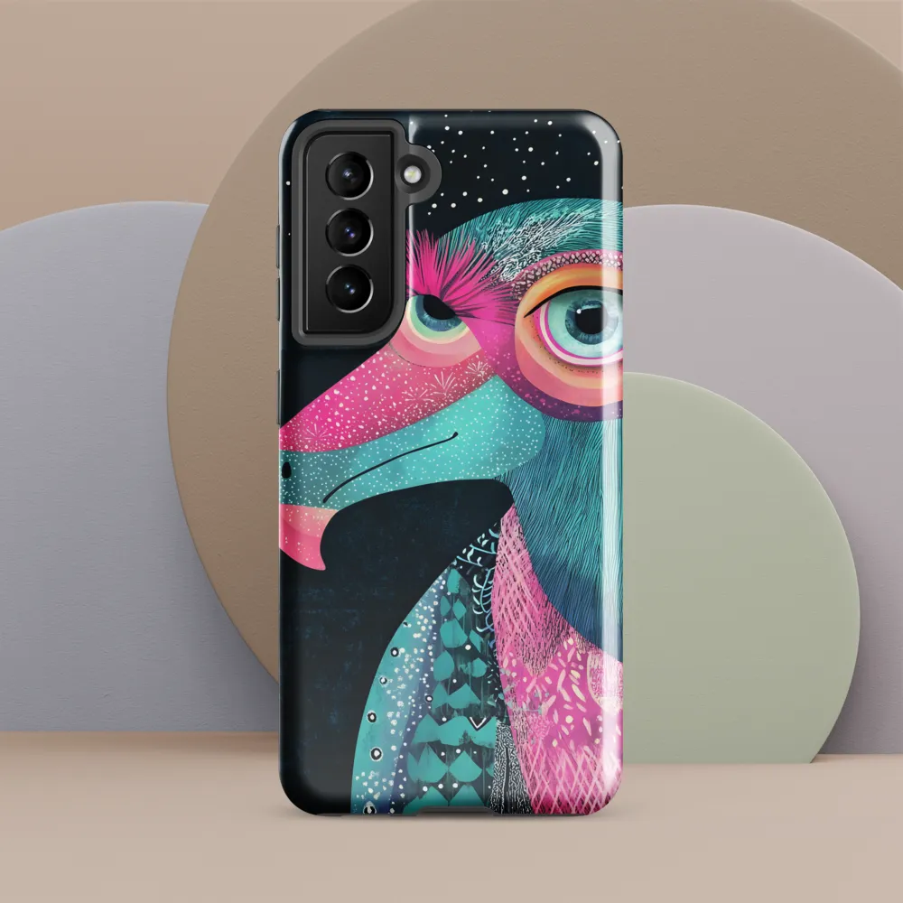 Whimsical Vulture: A Dance of Colors
