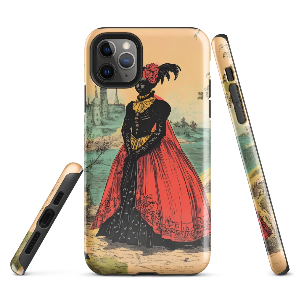 Elegance in Red and Gold | Phone Case |  11 Pro Max | Tough Case | Glossy