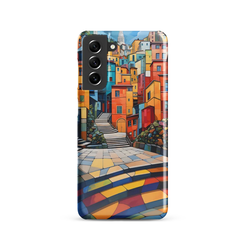 Vibrant Village: A Cubist Journey