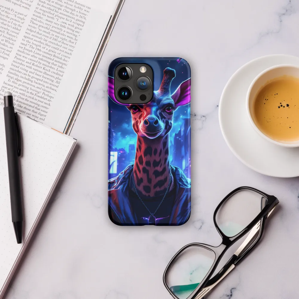 Urban Giraffe: A Neon Fantasy | Phone Case |  15 Pro Max | Snap Case | Matte