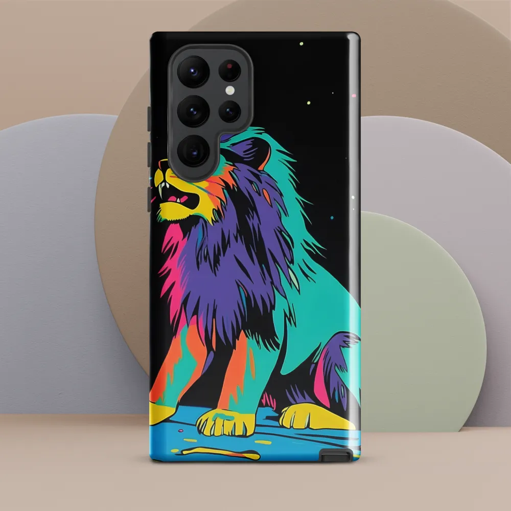 Roaring Colors: The Neon Lion