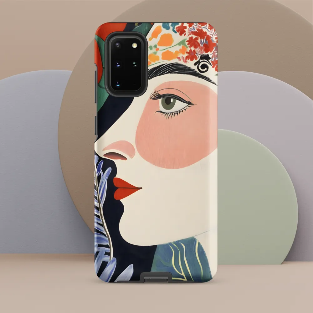 Floral Serenade: A Modern Portrait