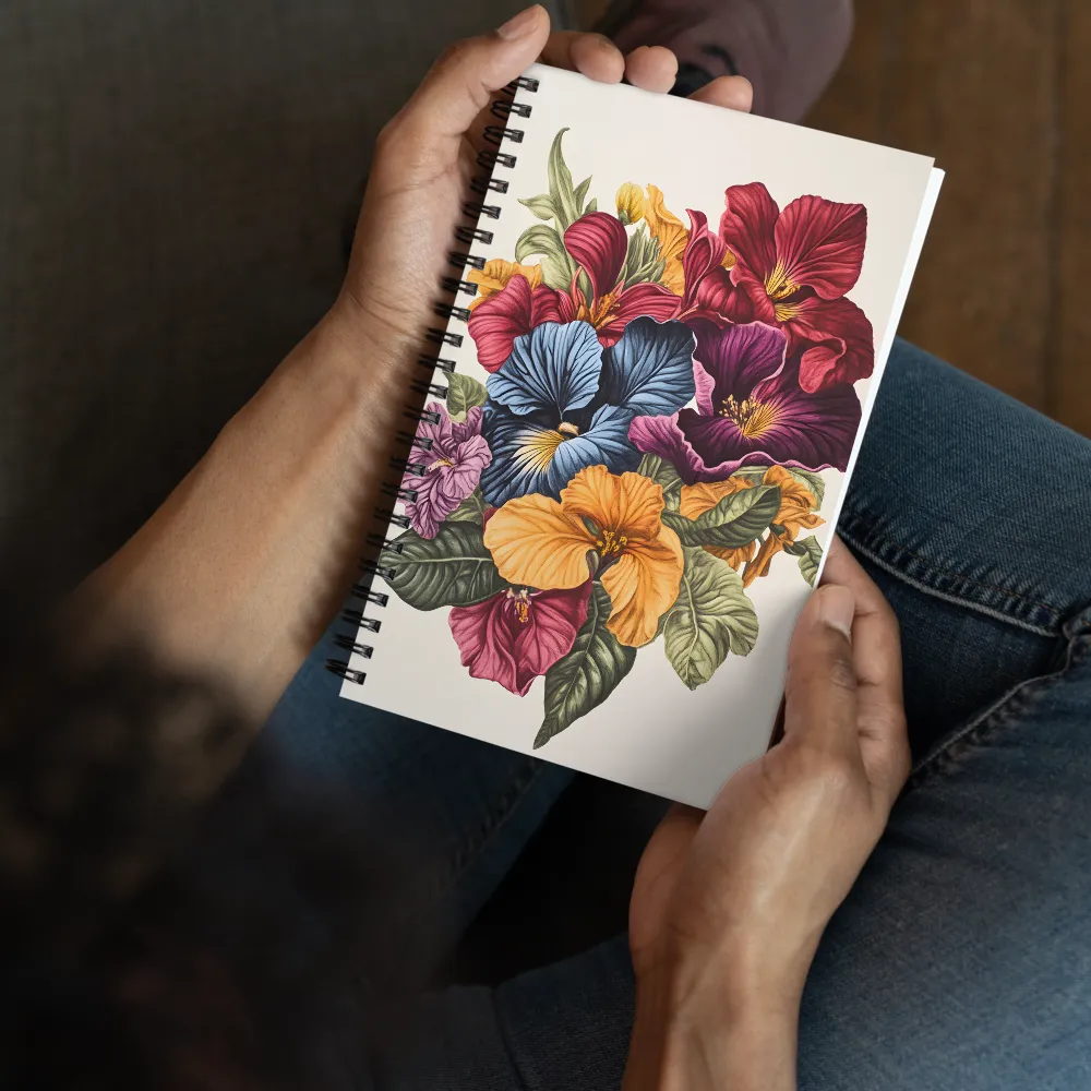 Floral Symphony in Color | Spiral Notebook