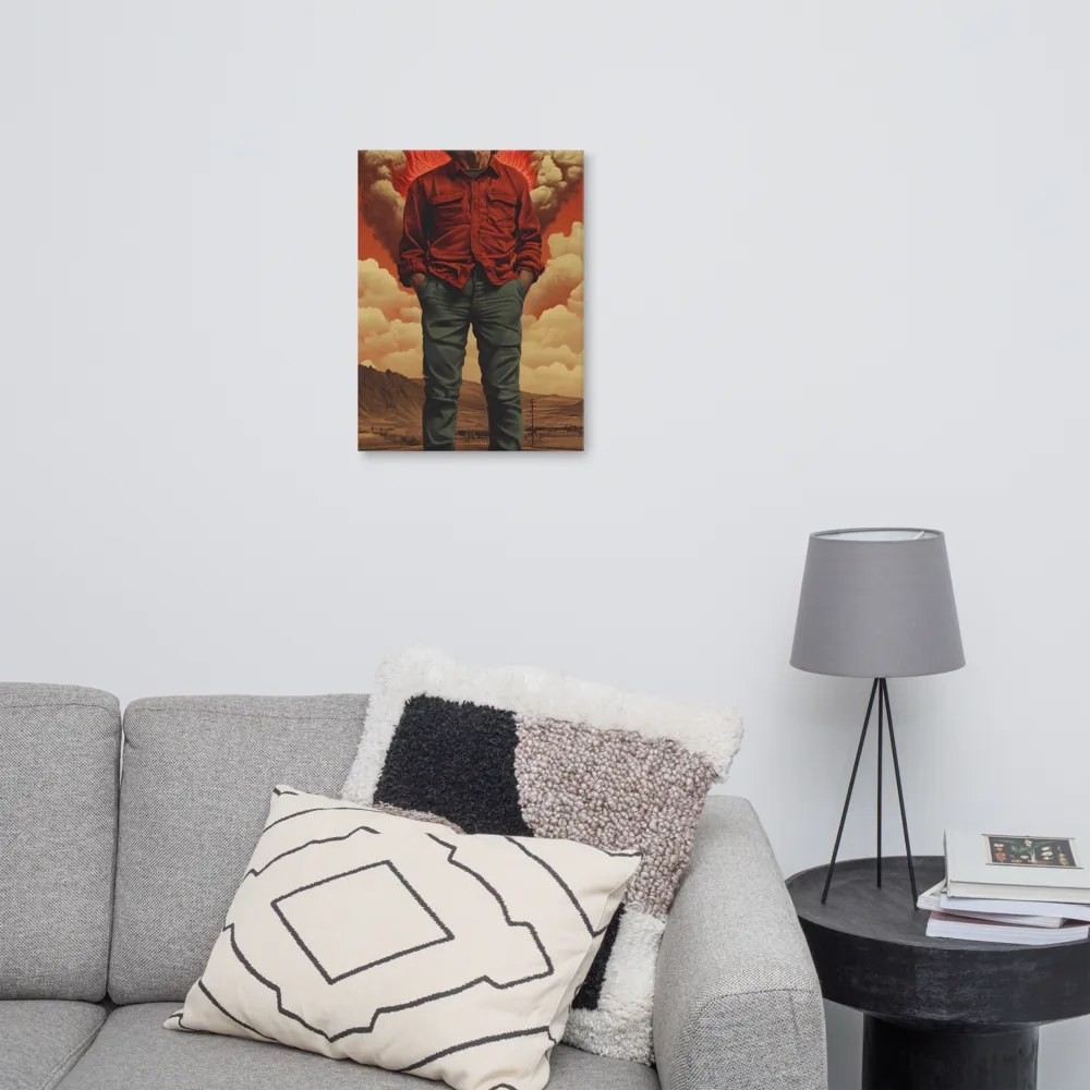 Defiant Spirit in a Surreal Landscape | Canvas | 18″×24″