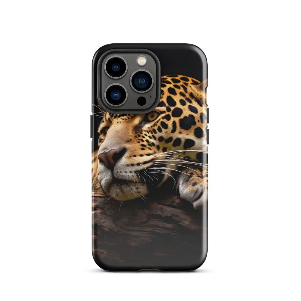 Tranquil Majesty: The Resting Leopard