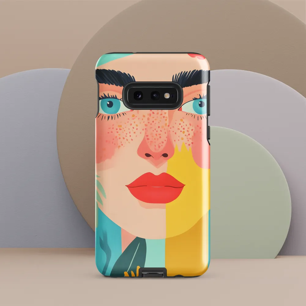 Floral Serenity: A Modern Portrait