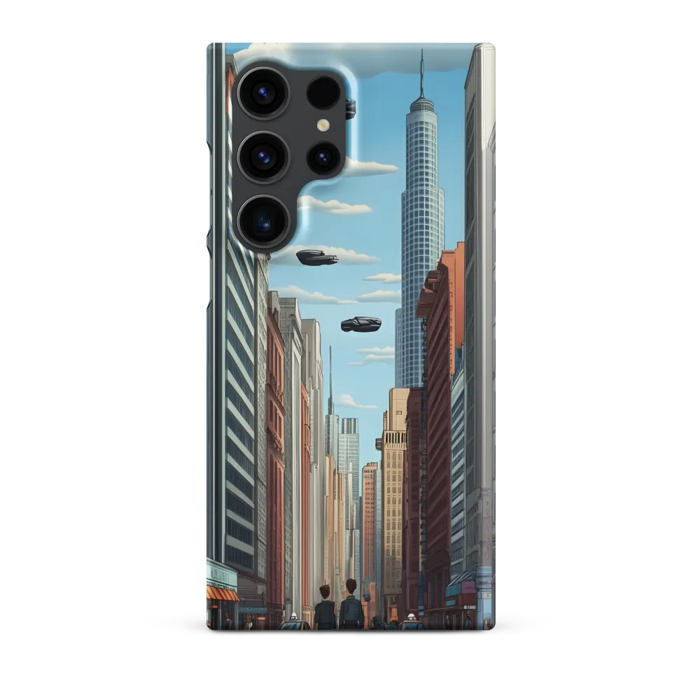 Futuristic Stroll through the Urban Skyline