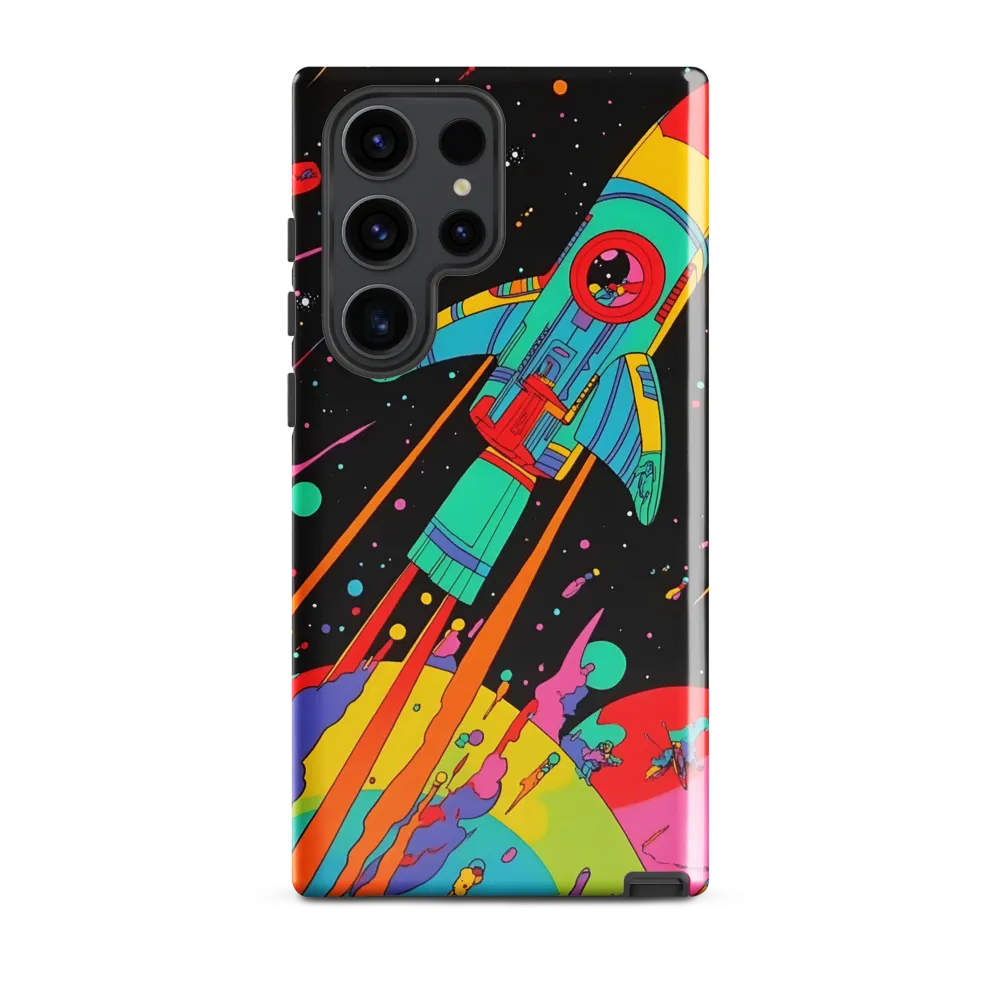 Cosmic Voyage: The Neon Lift-Off
