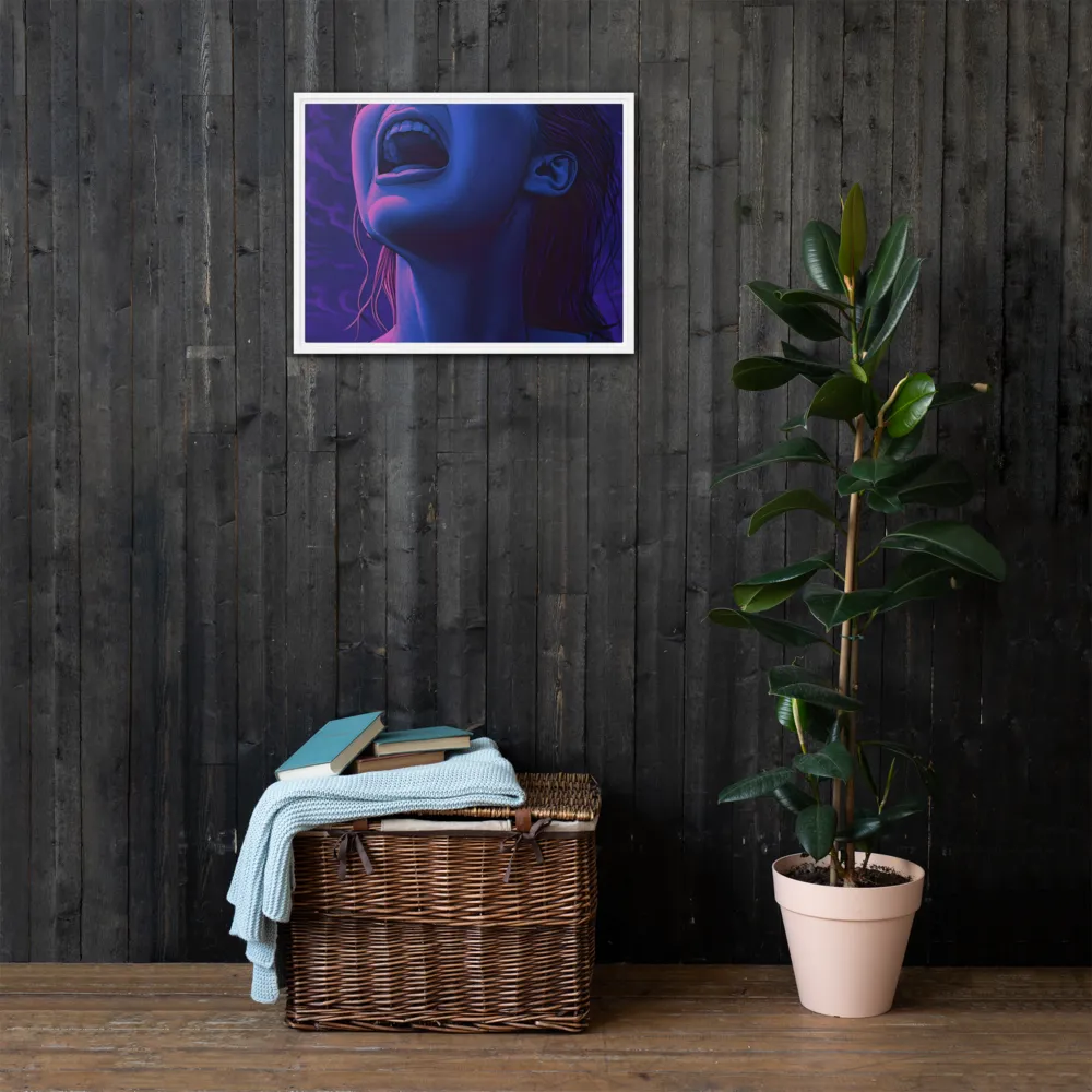 Echoes of Anguish | Canvas with White Frame | 18″×24″