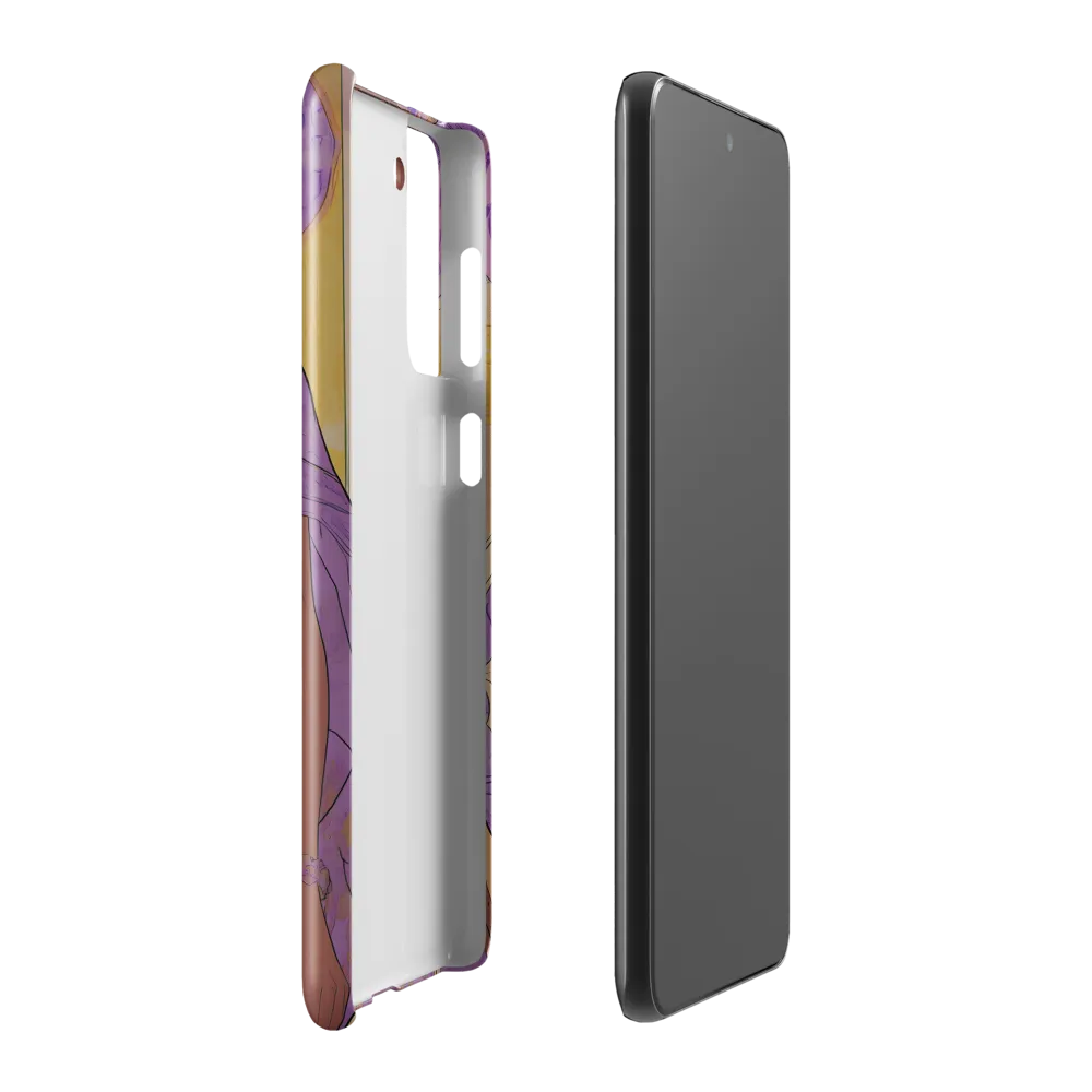 Elegance in Floral Harmony | Phone Case |  S21 Plus | Snap Case | Glossy
